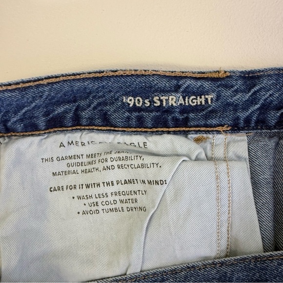 American Eagle 90’s Straight Leg Cotton Women’s Jeans Size 18 - Picture 4 of 6